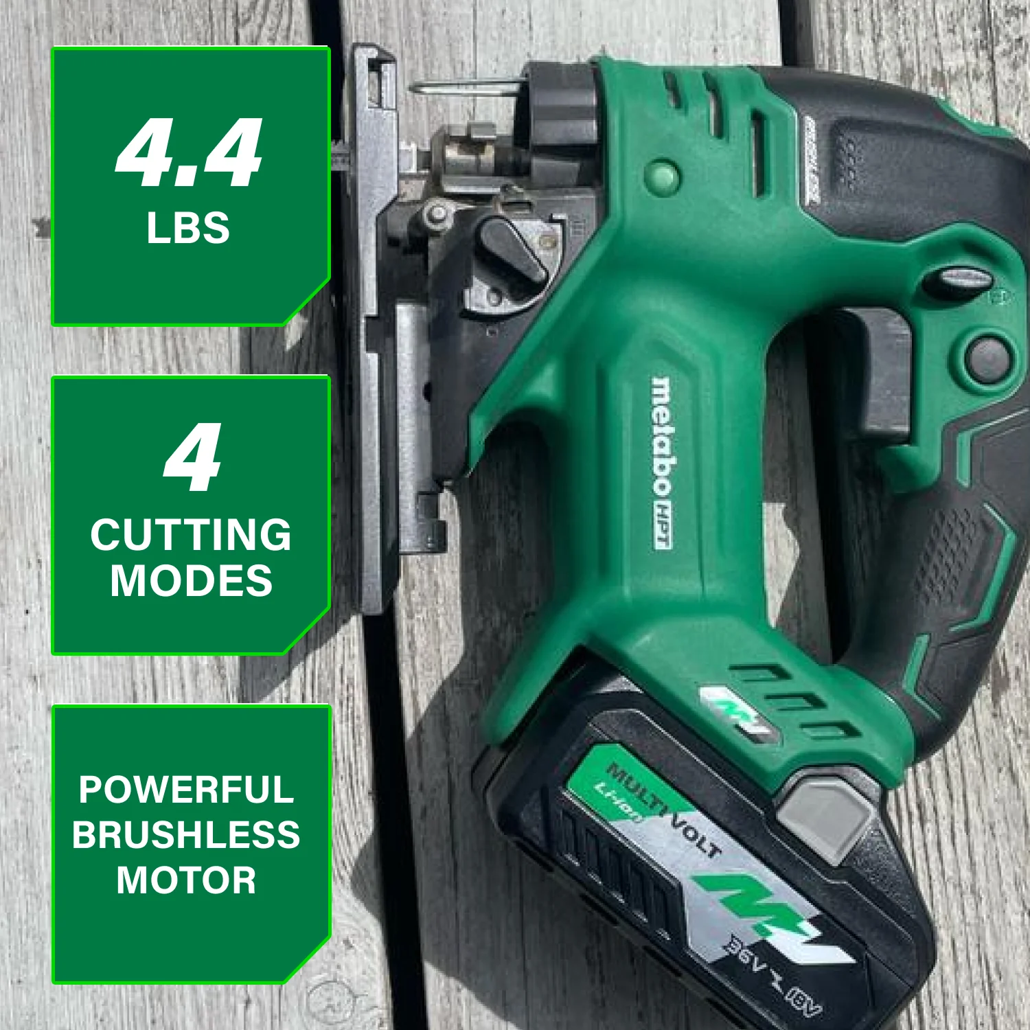 Metabo HPT CJ36DAQ4M 36-Volt MultiVolt Cordless/Corded Brushless Jig Saw (Tool Only)