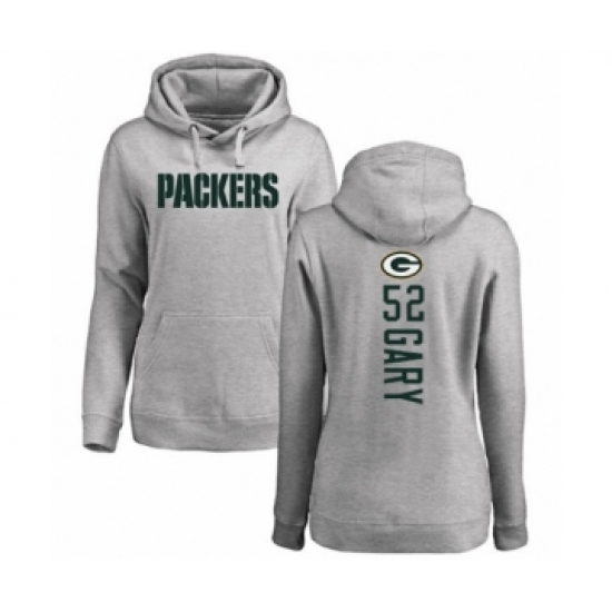Football Women's Green Bay Packers #52 Rashan Gary Ash Backer Hoodie - Jersey
