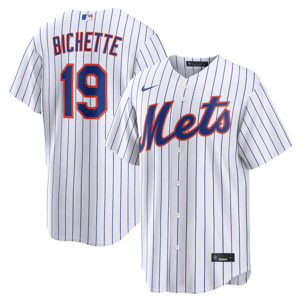 Men's New York Mets Bo Bichette Nike White Home Replica Jersey - Jersey