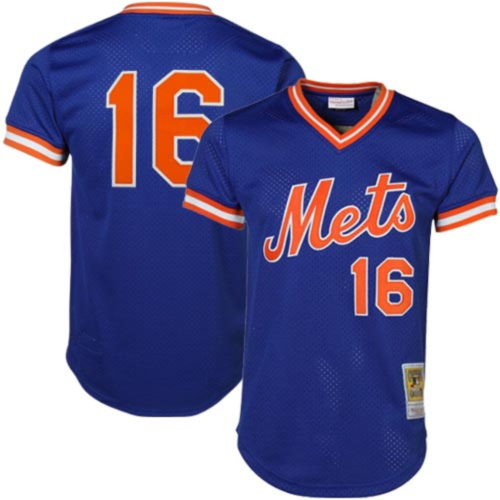 Men's New York Mets Dwight Gooden Mitchell & Ness Royal Authentic Batting Practice Jersey - Jersey