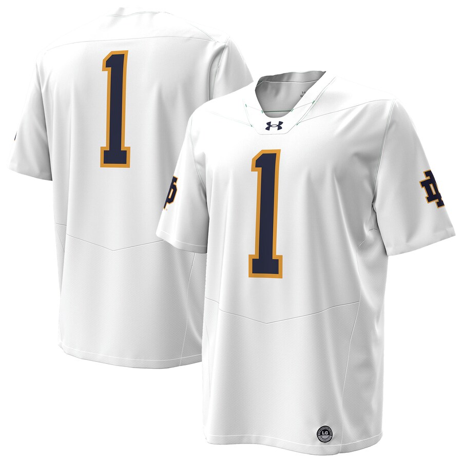 Men's Under Armour  White Notre Dame Fighting Irish Premier Football Jersey - Jersey