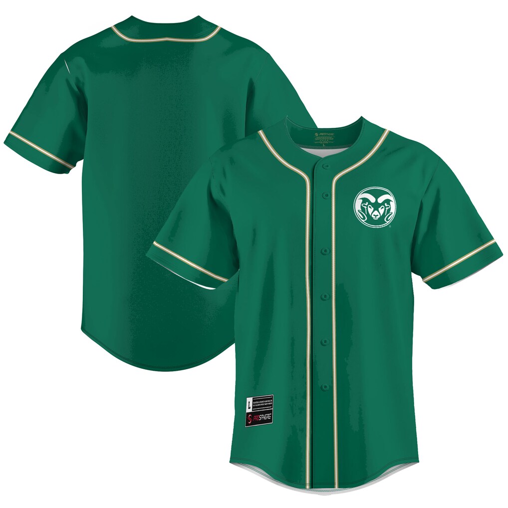 Men's GameDay Greats Green Colorado State Rams Lightweight Baseball Jersey - Jersey