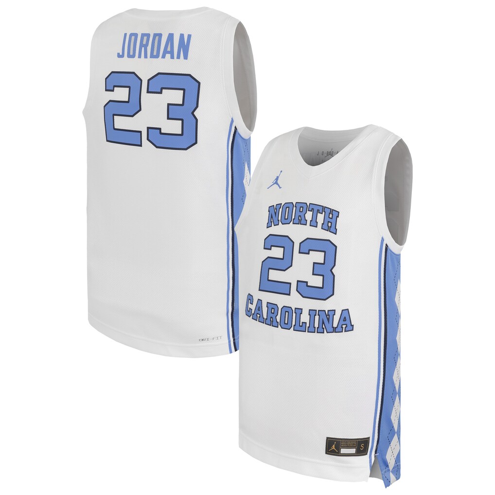 Youth Jordan Brand Michael Jordan White North Carolina Tar Heels Replica Basketball Jersey - Jersey