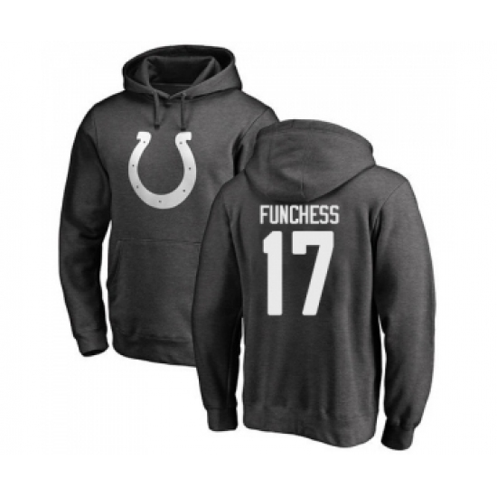 Football Indianapolis Colts #17 Devin Funchess Ash One Color Pullover Hoodie - Jersey