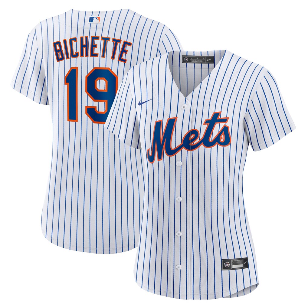 Women's New York Mets Bo Bichette Nike White Home Replica Jersey - Jersey