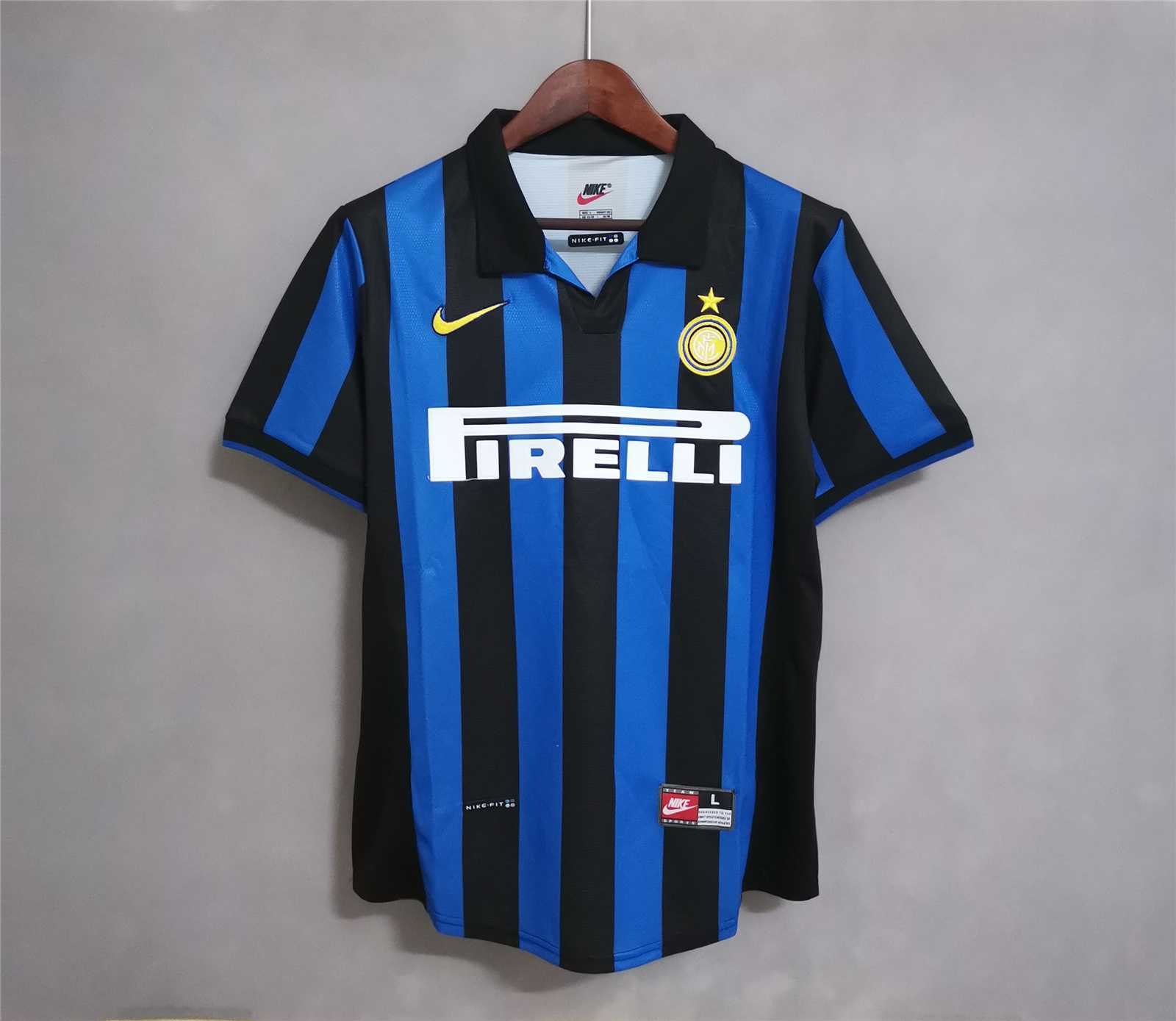 Inter Milan Jersey Custom Home Soccer Jersey 1998/99 - Jersey