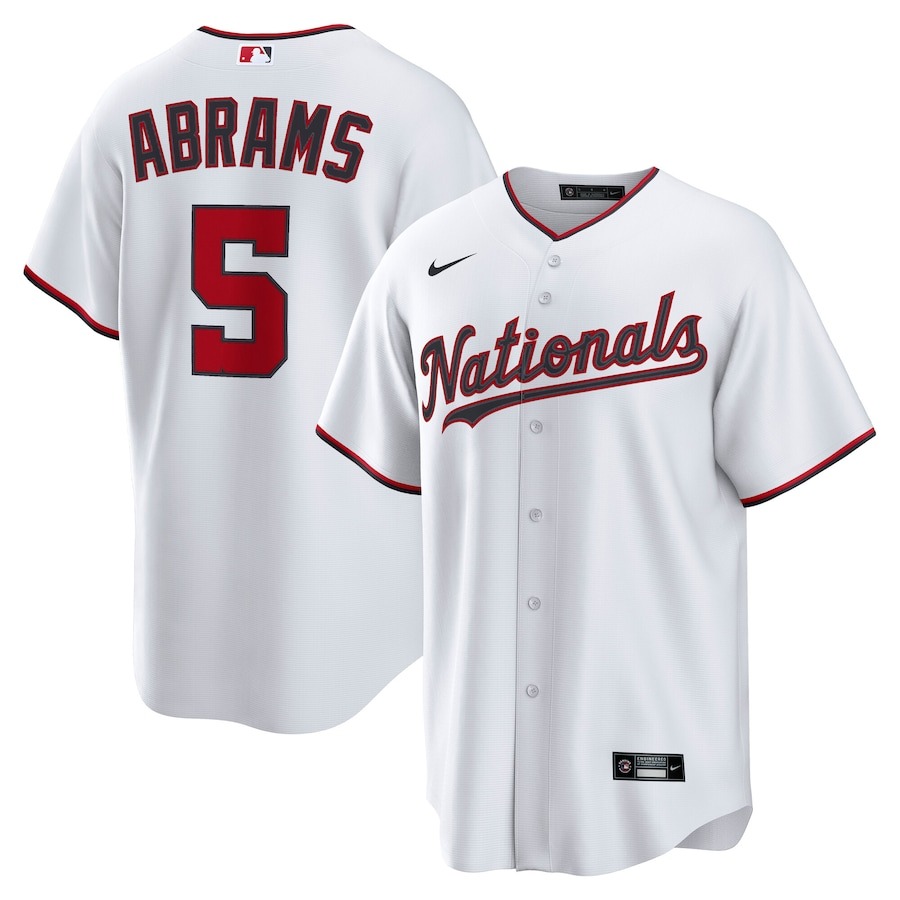Men's Washington Nationals CJ Abrams Nike White Home Replica Jersey - Jersey