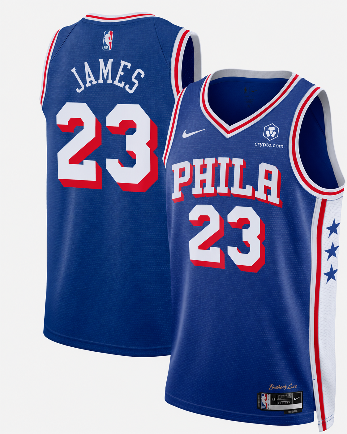 Youth Philadelphia 76ers Lebron James Nike Blue Swingman Jersey - Association Edition - Jersey
