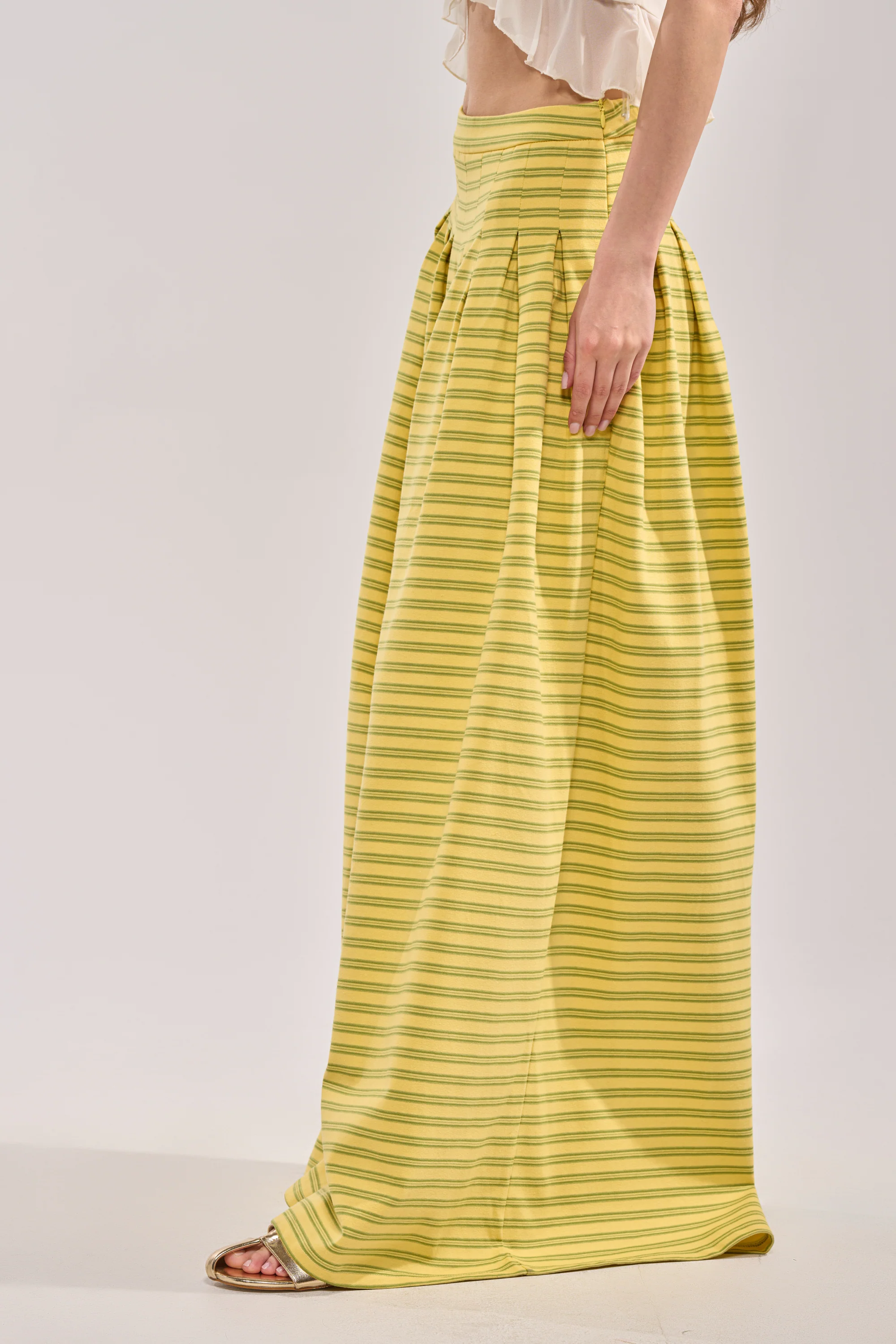 SILVER COAST YELLOW STRIPE TROUSER - Akira Wear