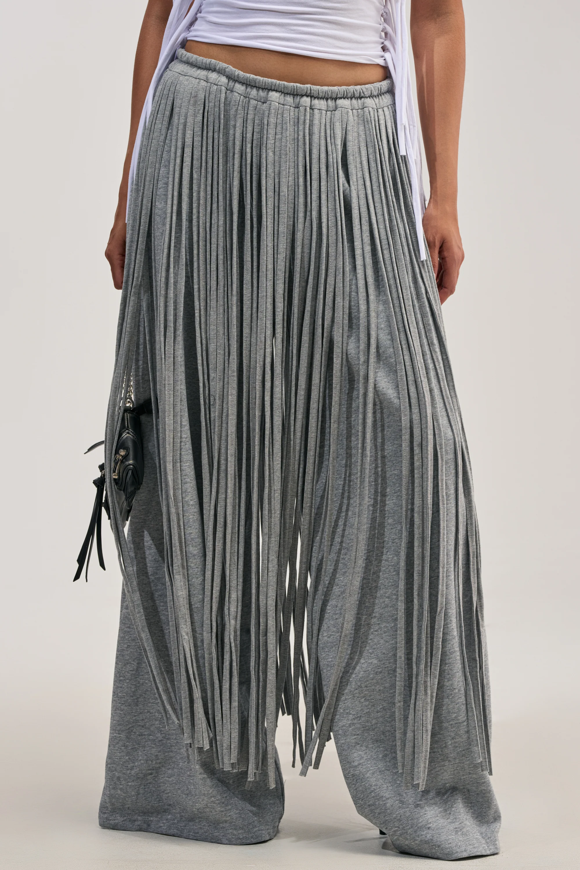 TRY ME FRINGE WIDE LEG JOGGER - Akira Wear
