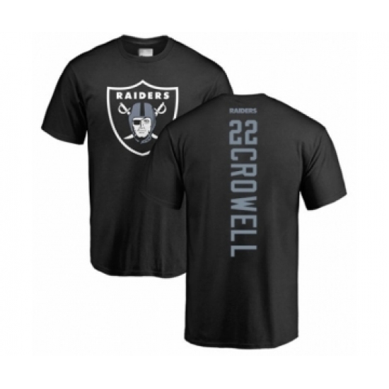 Football Oakland Raiders #22 Isaiah Crowell Black Backer T-Shirt - Jersey