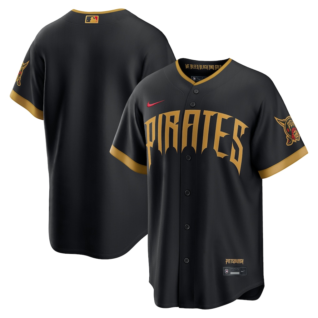 Men's Pittsburgh Pirates Nike Black 2026 City Connect Stadium Jersey - Jersey