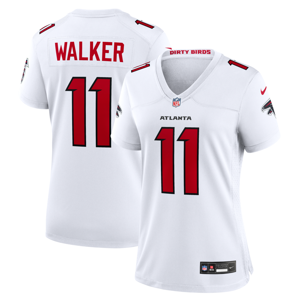 Women's Atlanta Falcons Jalon Walker Nike White Game Jersey - Jersey