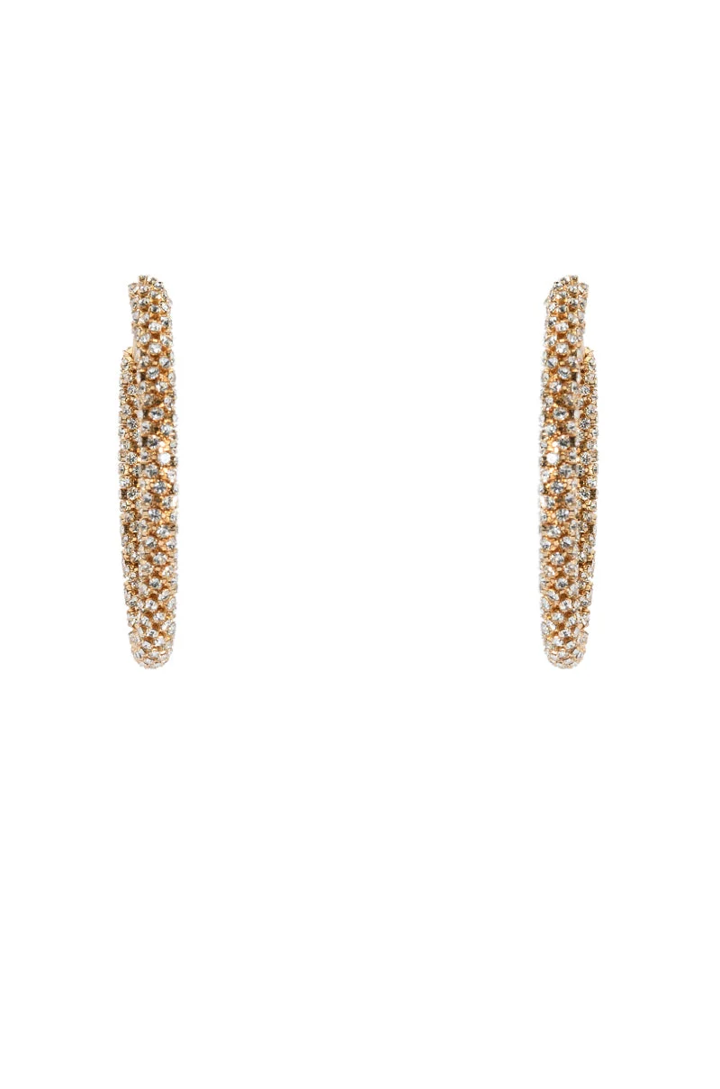50MM BLING HOOP IN GOLD - Akira Wear