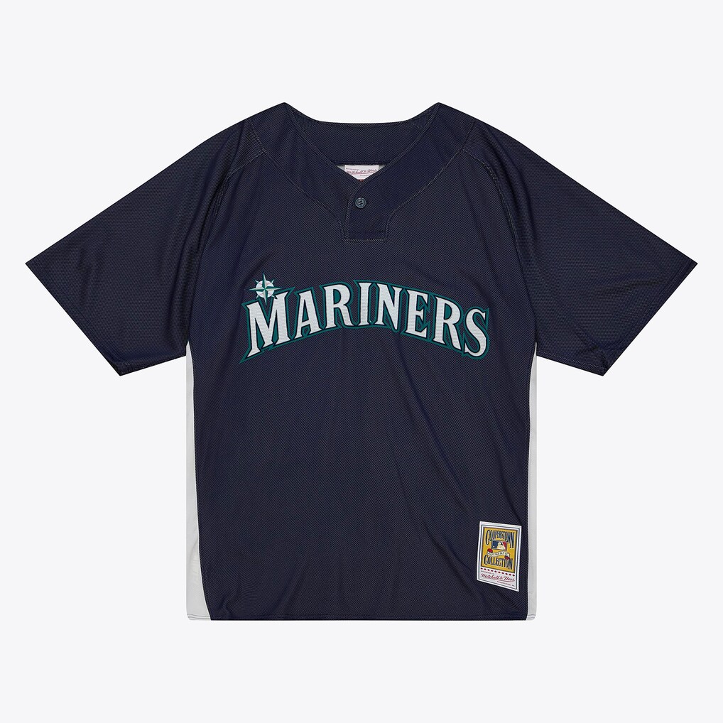 Men's Seattle Mariners Ichiro Suzuki Mitchell & Ness Navy Big & Tall Cooperstown Mesh Batting Practice Jersey - Jersey