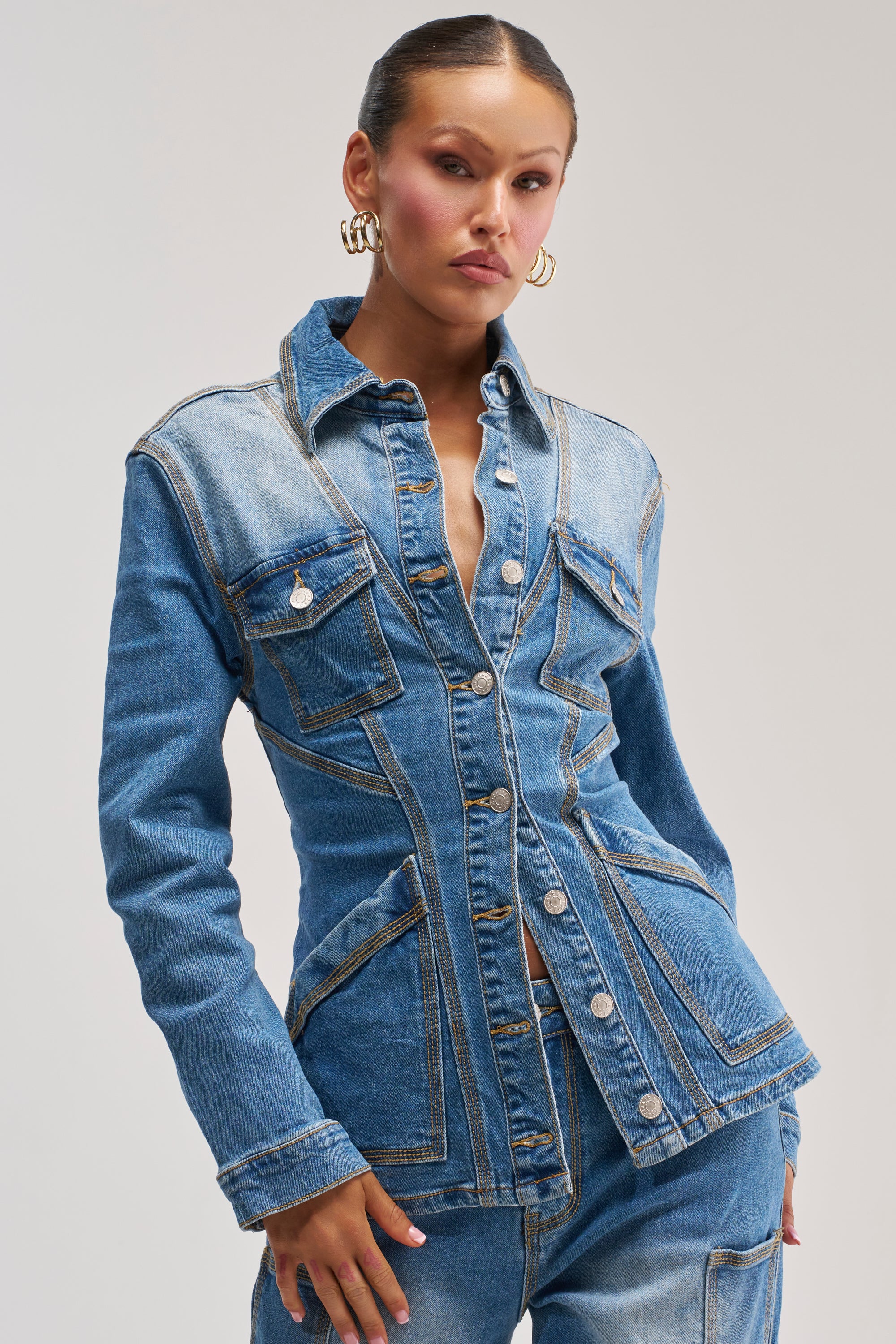 DENIM FOR DAYS BUTTON DOWN - Akira Wear