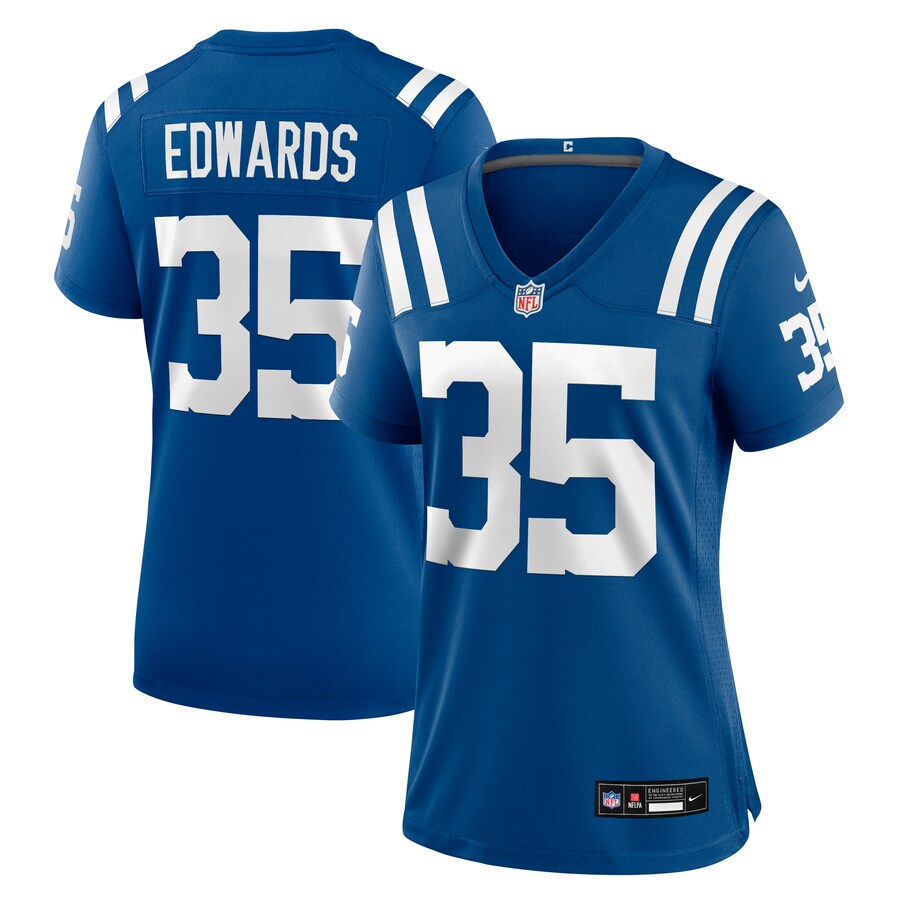 Women's Indianapolis Colts Johnathan Edwards Nike Royal Team Game Jersey - Jersey
