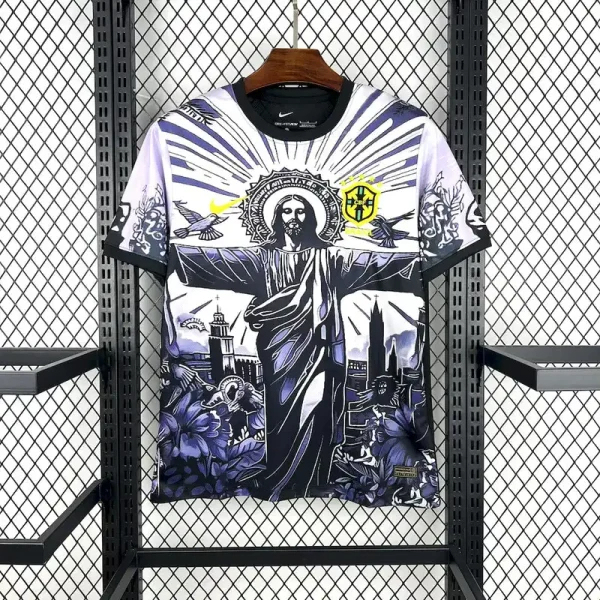 Brazil Soccer Jersey Jesus Special Edition Custom Shirt 2025 - Jersey