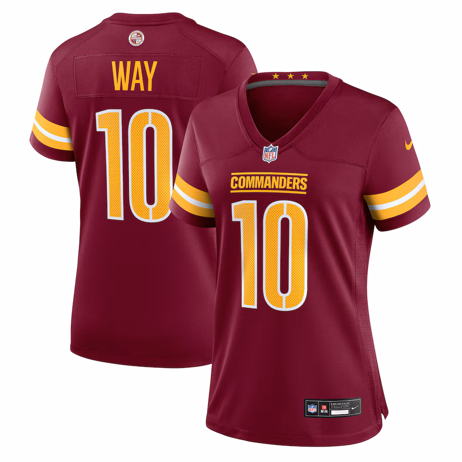 Women's Washington Commanders Tress Way Nike Burgundy Team Game Jersey - Jersey
