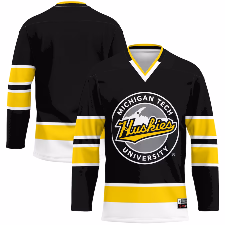 Men's GameDay Greats Gold Michigan Tech Huskies Hockey Jersey - Jersey