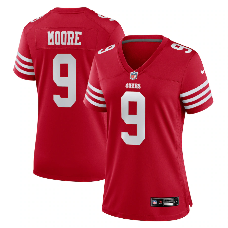 Women's San Francisco 49ers Skyy Moore Nike Scarlet Team Game Jersey - Jersey