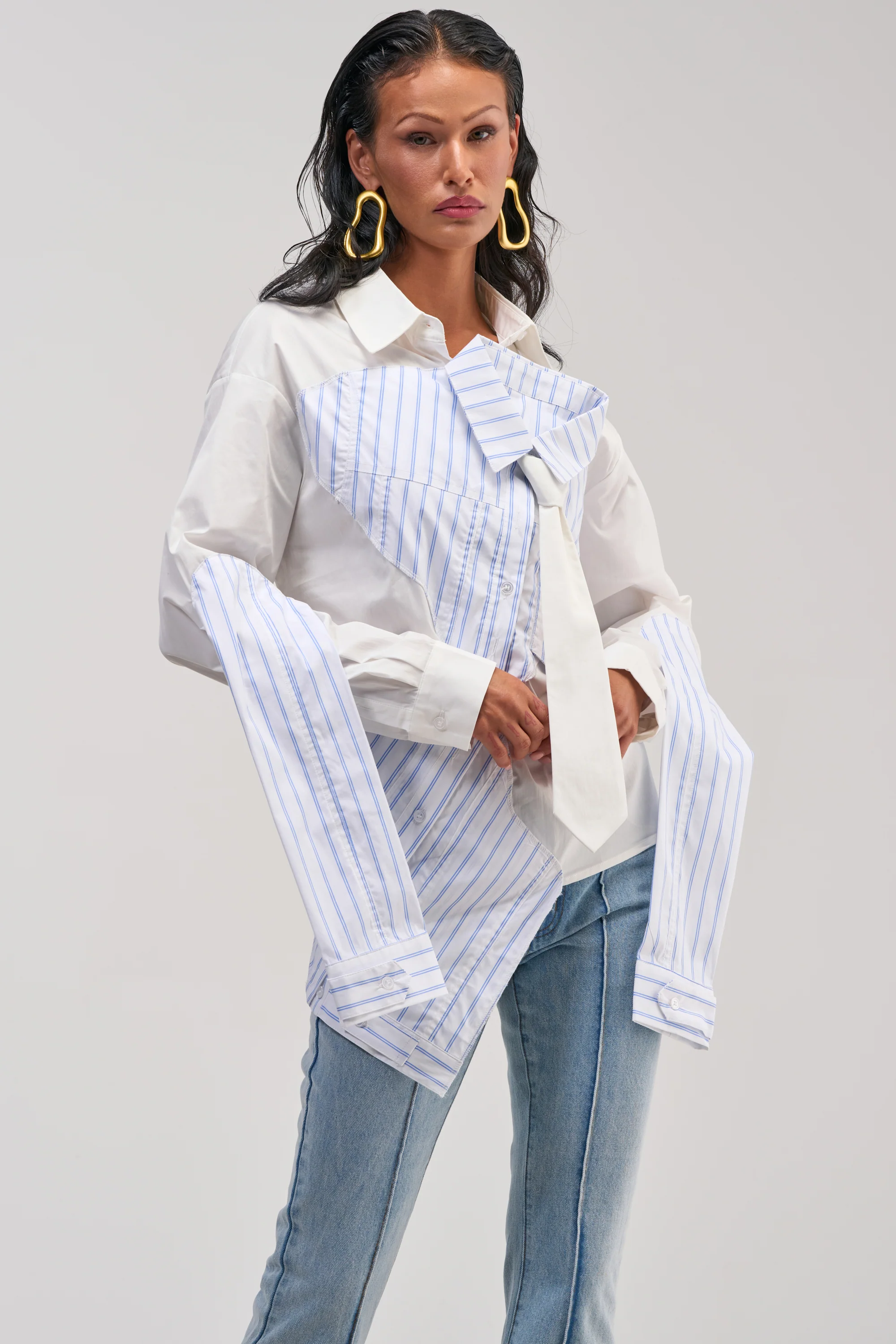 HOT MESS POPLIN BLOUSE - Akira Wear