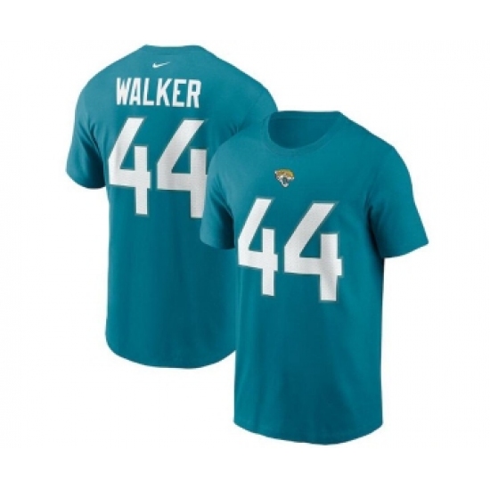 Men's Jacksonville Jaguars #44 Travon Walker 2022 Teal NFL Draft First Round Pick Player Name & Number T-Shirt - Jersey