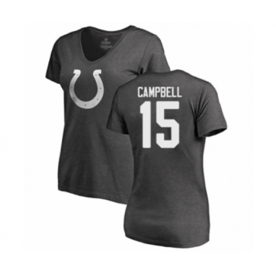 Football Women's Indianapolis Colts #15 Parris Campbell Ash One Color T-Shirt - Jersey