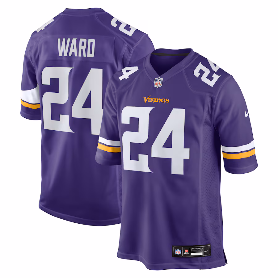 Men's Minnesota Vikings Jay Ward Nike Purple Team Game Jersey - Jersey