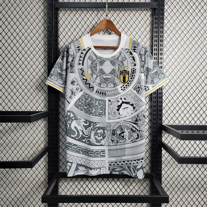 Italy Soccer Jersey White Special Edition Custom Shirt 2024 - Jersey
