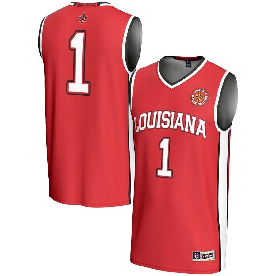 Youth GameDay Greats #1 Cardinal Louisiana Ragin' Cajuns Lightweight Basketball Jersey - Jersey