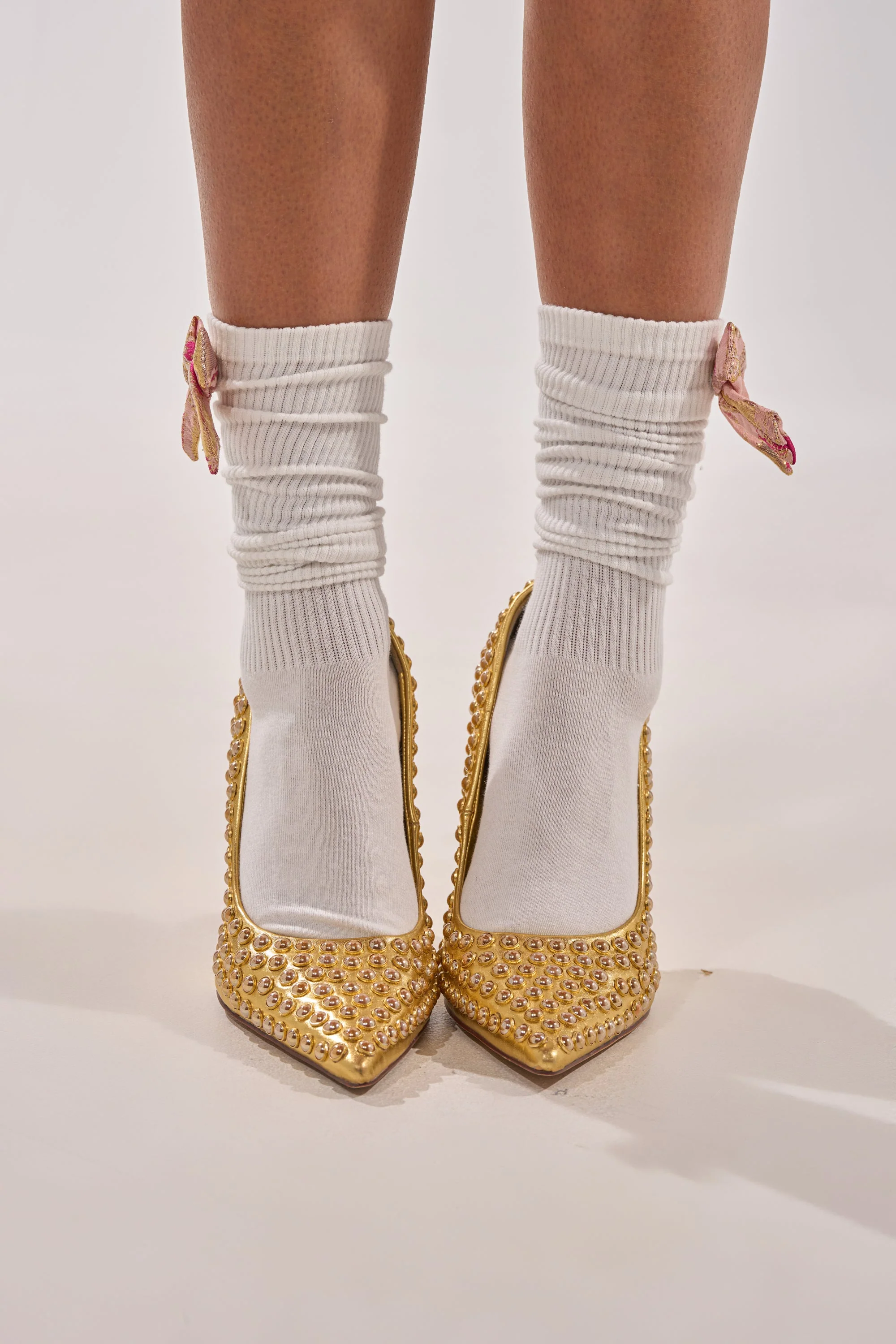 DOLLED UP BOW SOCKS - Akira Wear