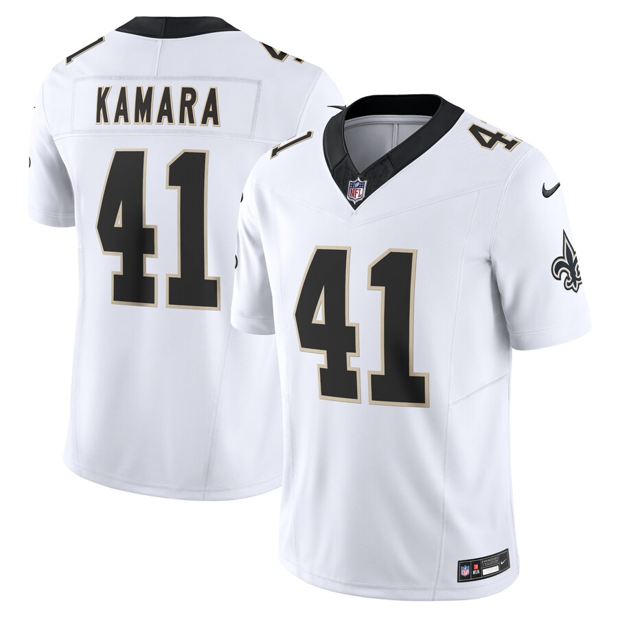 Men's New Orleans Saints Alvin Kamara Nike White Vapor F.U.S.E. Limited Jersey - Jersey