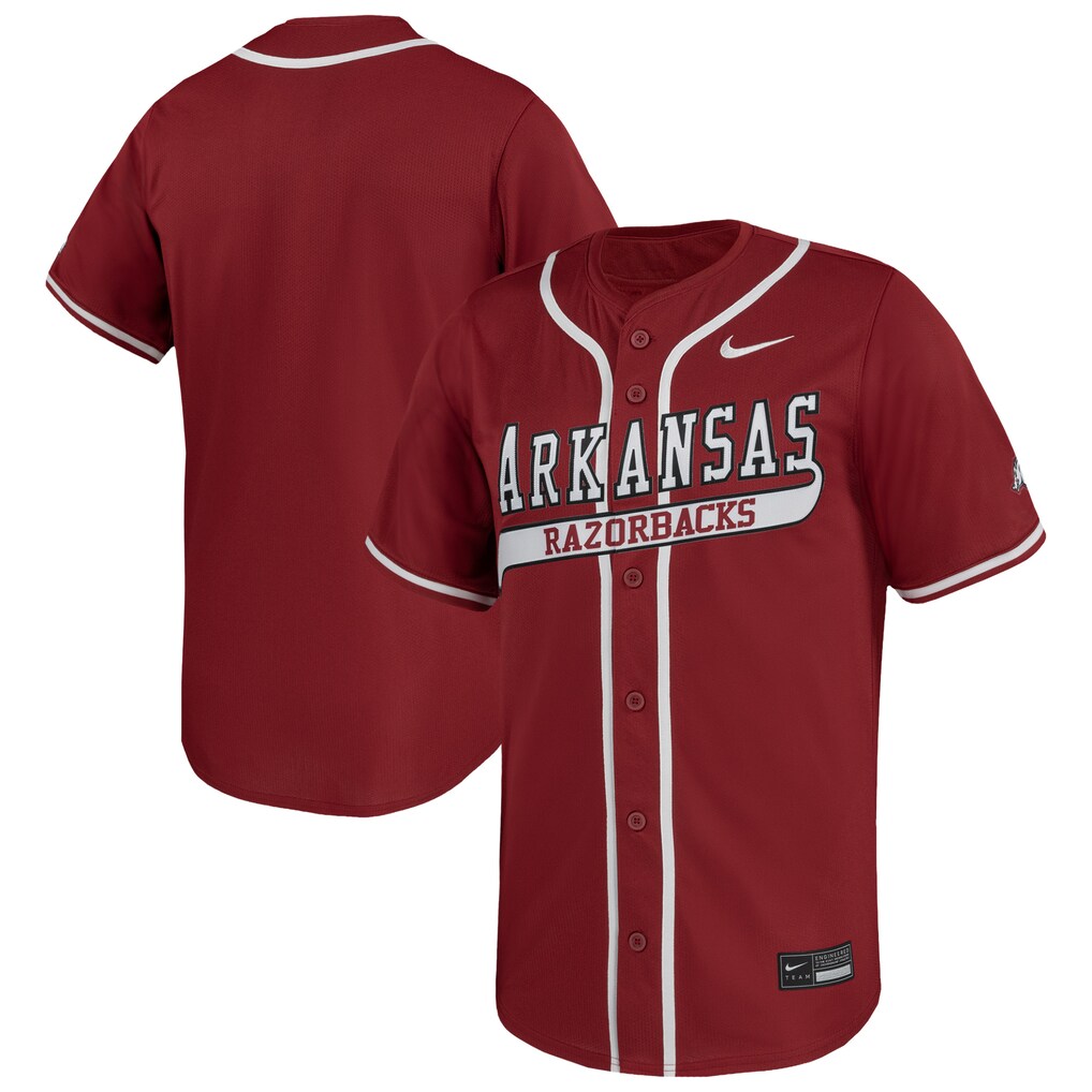 Men's Nike Cardinal Arkansas Razorbacks Limited Baseball Jersey - Jersey