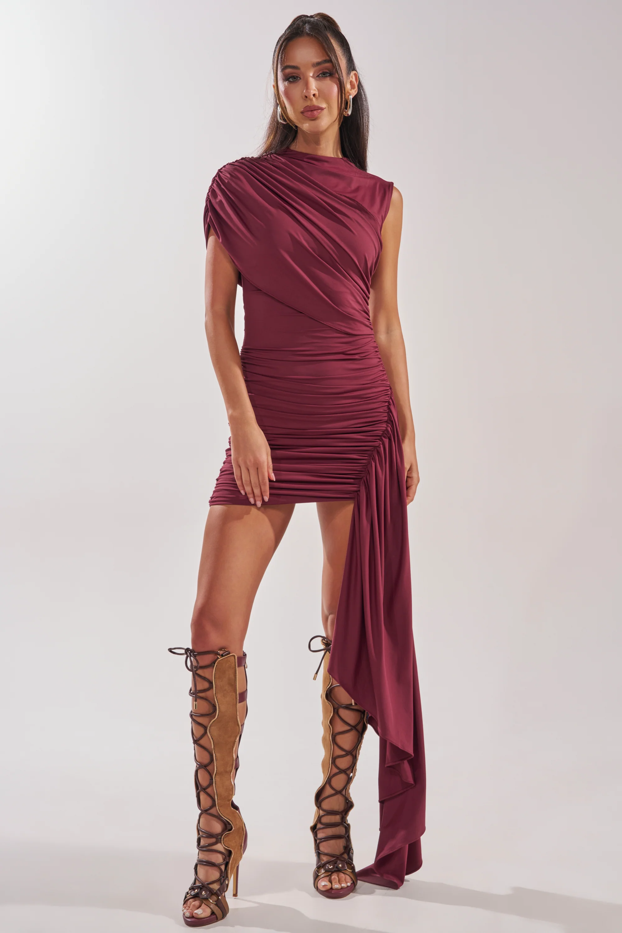 WRAP ME UP MINI DRESS - Akira Wear