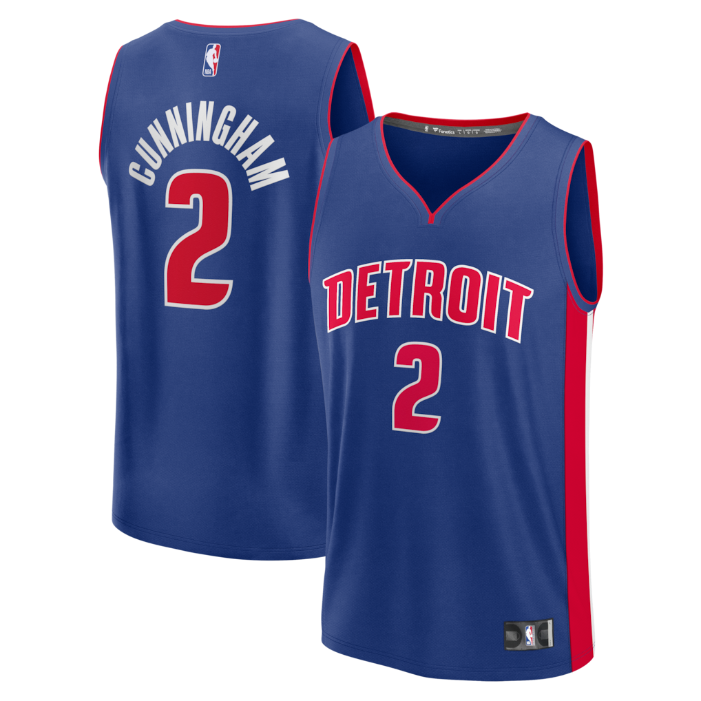 Youth Detroit Pistons Cade Cunningham Fanatics Blue Fast Break Jersey - Icon Edition - Jersey