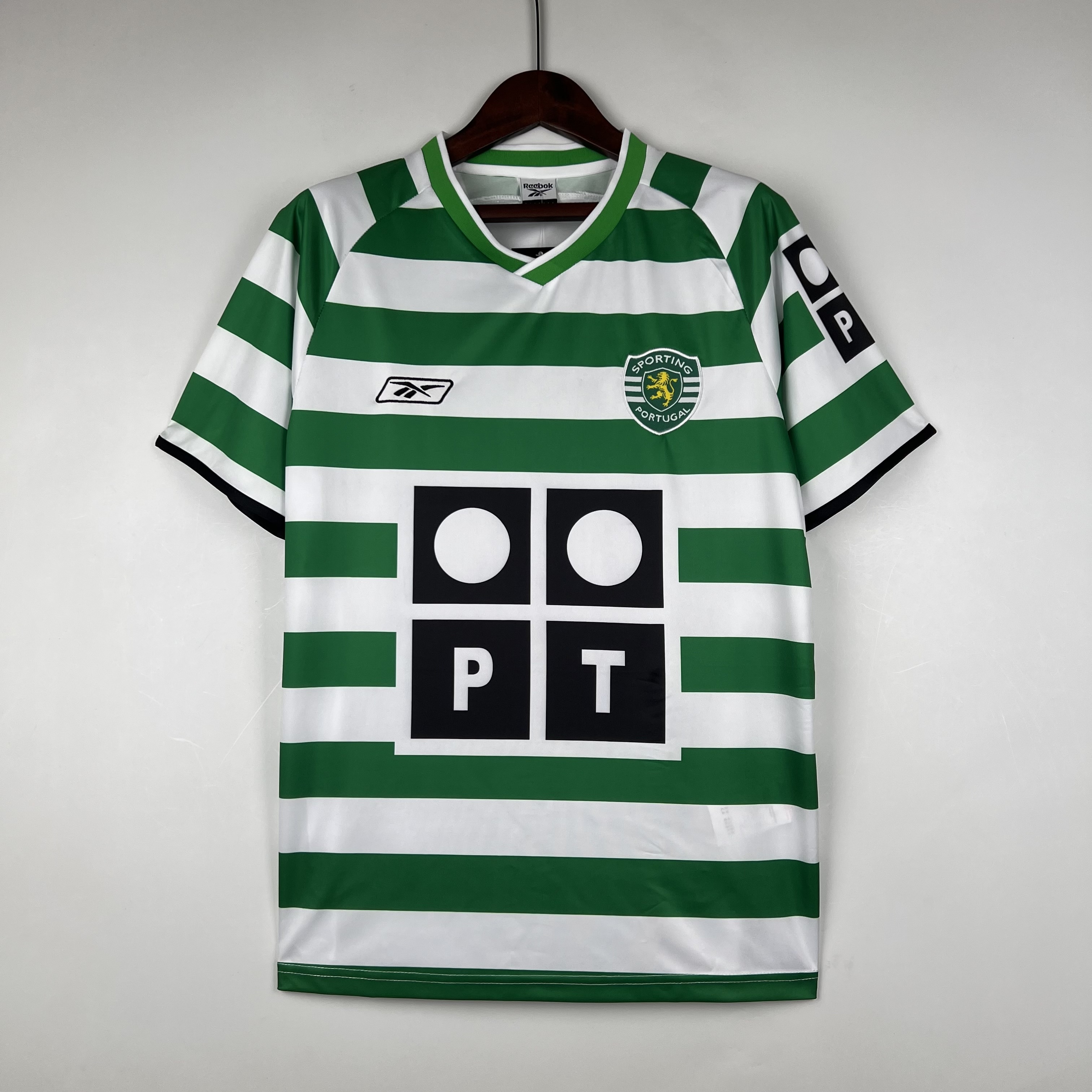 Sporting CP Retro Soccer Jersey Home Custom Shirt 2003/04 - Jersey