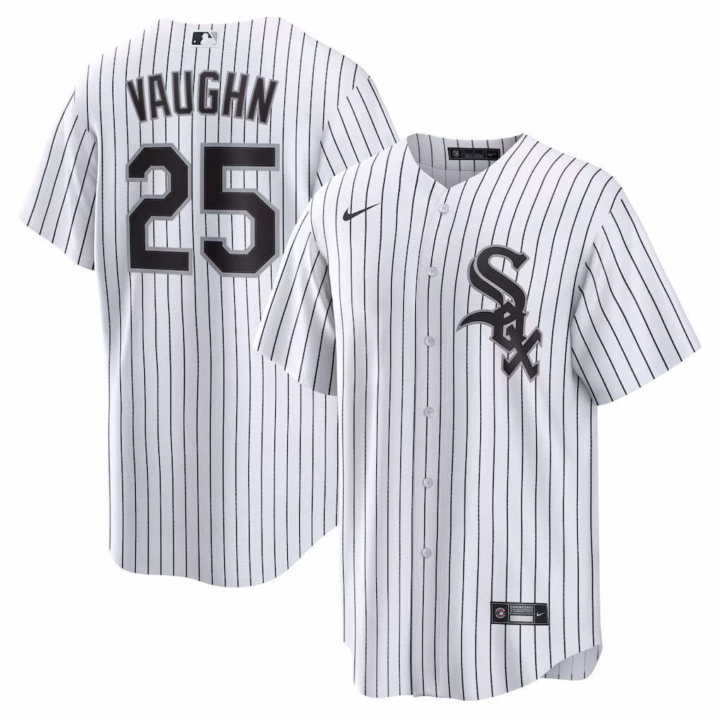 Men's Chicago White Sox Andrew Vaughn Nike White Home Replica Jersey - Jersey