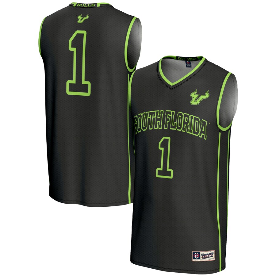 Unisex GameDay Greats #1 Black South Florida Bulls Lightweight Basketball Jersey - Jersey