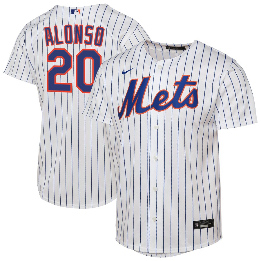 Youth New York Mets Pete Alonso Nike White Home Replica Player Jersey - Jersey