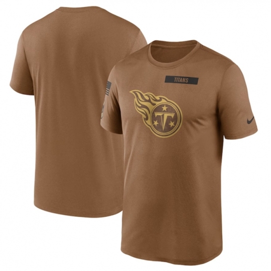 Men's Tennessee Titans 2023 Brown Salute To Service Legend Performance T Shirt - Jersey
