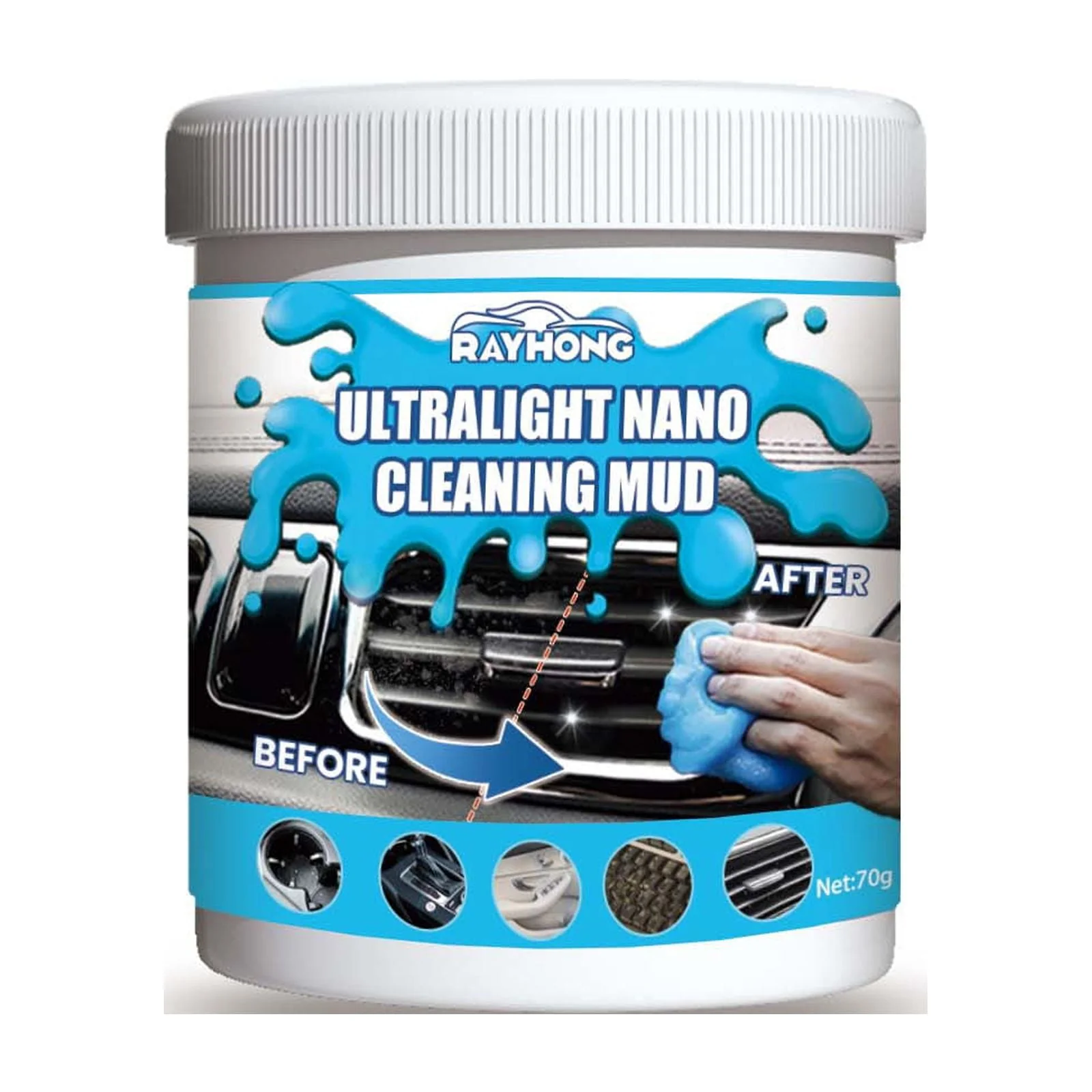 Car Cleaning Gels,Cleaning Gel for Car, Car Cleaning Kit Universal Detailing Automotive Dust Car Crevice Cleaner Auto Air Vent Interior Detail Removal Putty Cleaning Keyboard Cleaner for Car Vents