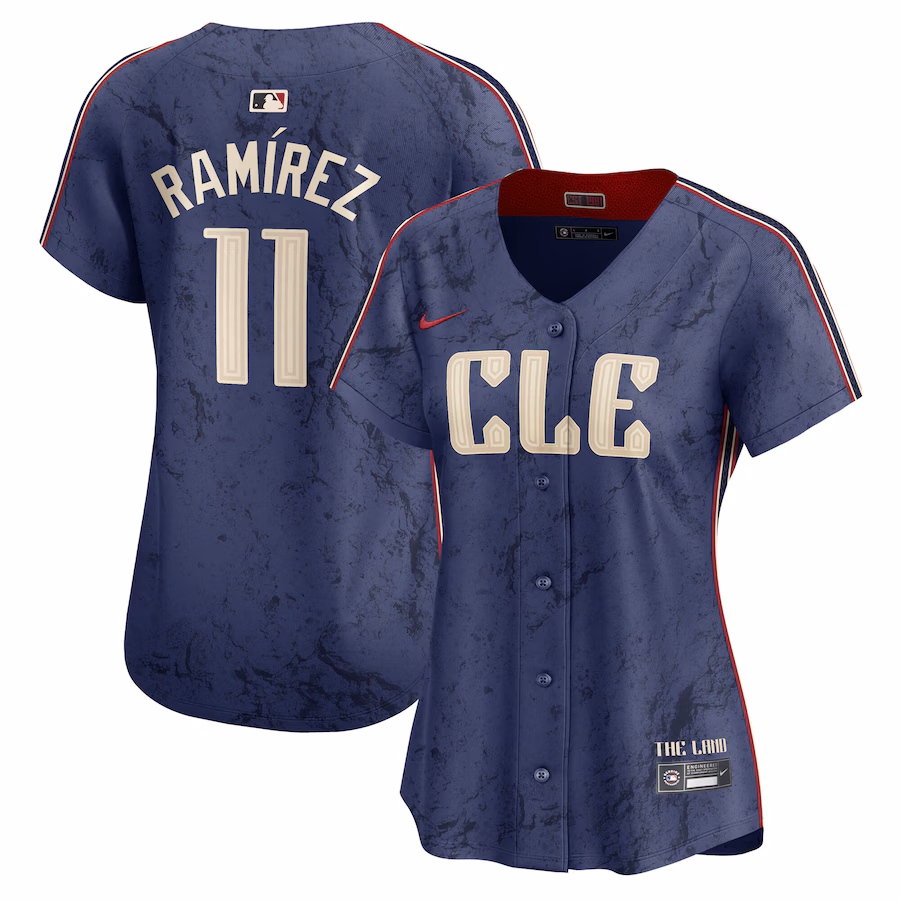 Women's Cleveland Guardians José Ramírez Nike Navy City Connect Limited Player Jersey - Jersey