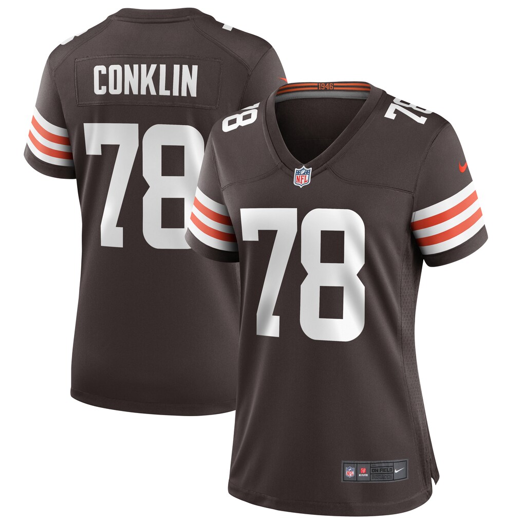 Women's Cleveland Browns Jack Conklin Nike Brown Player Game Jersey - Jersey