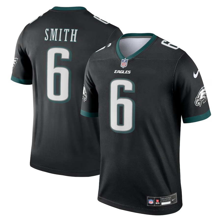 Men's Philadelphia Eagles DeVonta Smith Nike Black Legend Player Performance Top - Jersey
