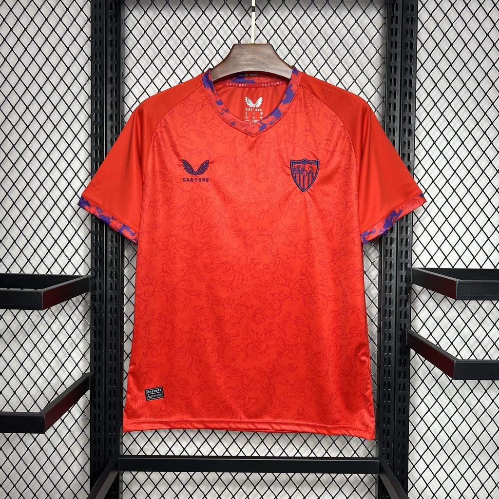 Sevilla FC Soccer Jersey Away Custom Shirt 2024/25 - Jersey