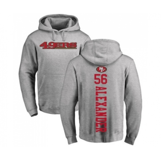 Football San Francisco 49ers #56 Kwon Alexander Ash Backer Pullover Hoodie - Jersey