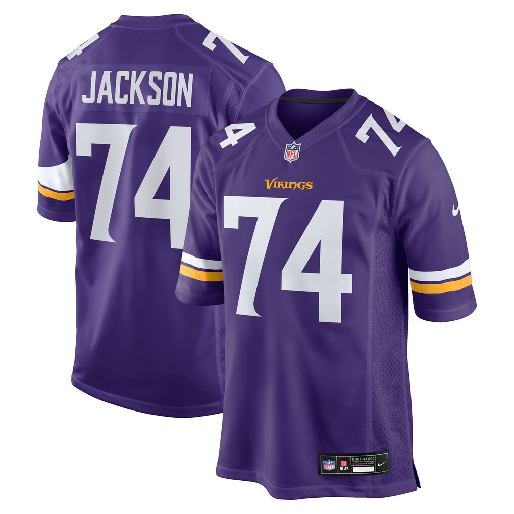 Men's Minnesota Vikings Donovan Jackson Nike Purple Game Player Jersey - Jersey