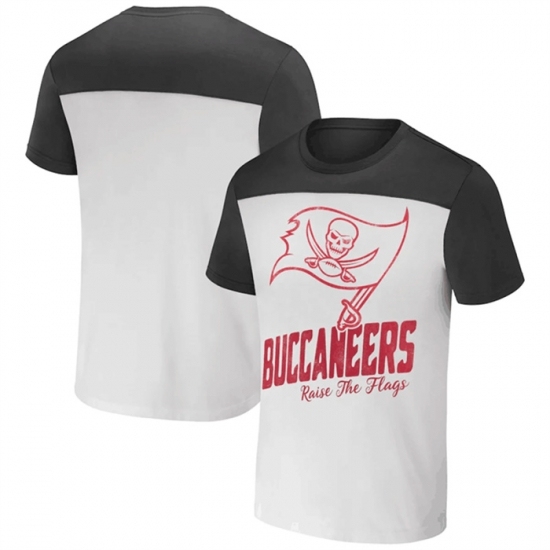 Men's Tampa Bay Buccaneers Cream Pewter X Darius Rucker Collection Colorblocked T Shirt - Jersey
