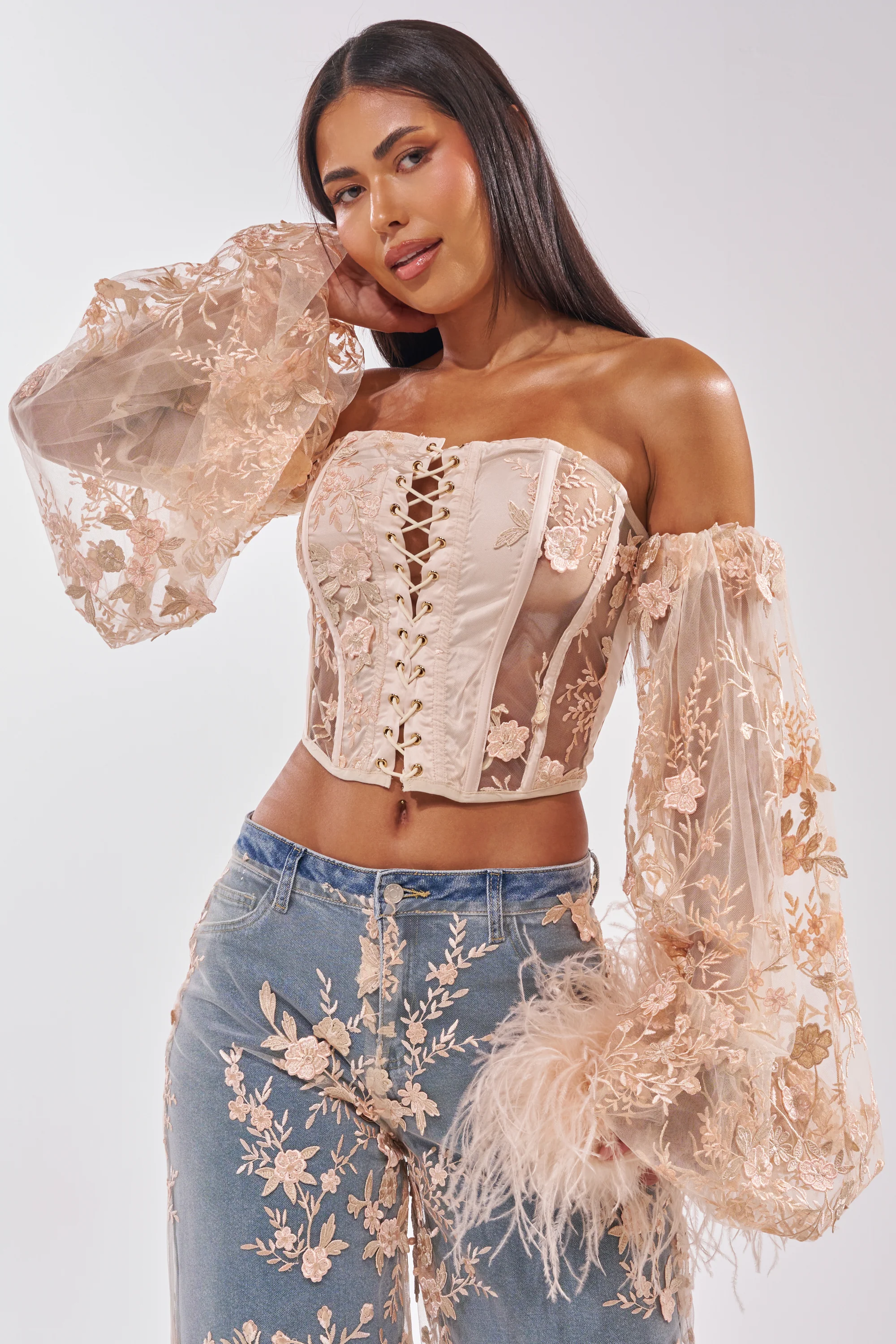 FLY AWAY WITH ME FLORAL CORSET - Akira Wear
